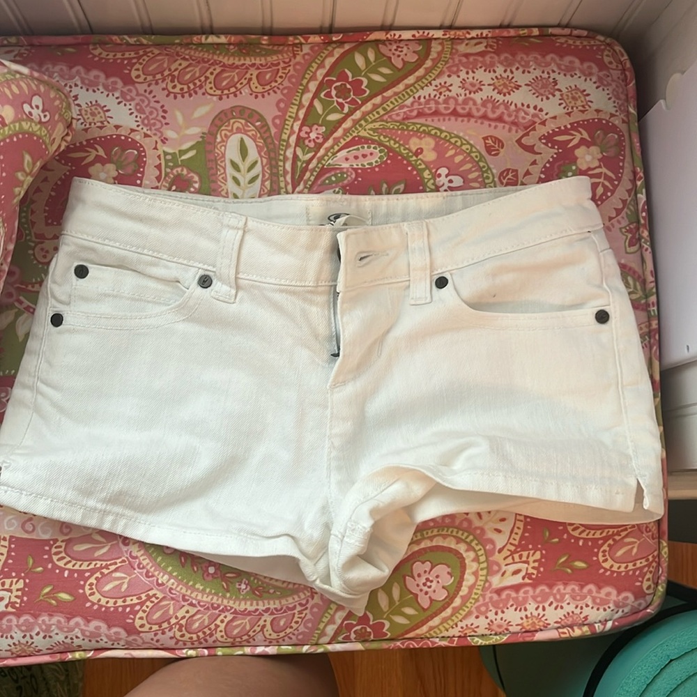 Girls White Jean Shorts Size 12